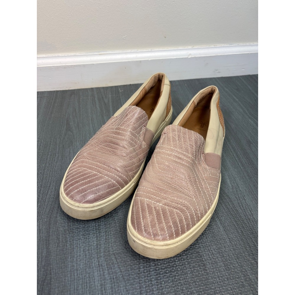 Frye Lilac Ivy Stitch Slip On Sneaker 9‎ Casual Flats Purple Loafers Comfort
